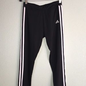 Adidas Youth 16 XL Black Activewear Leggings